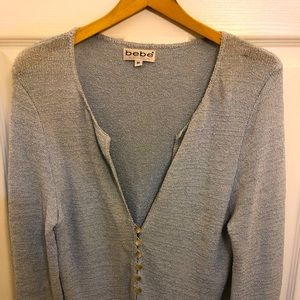 Bebe - Baby Blue Boucle cardigan